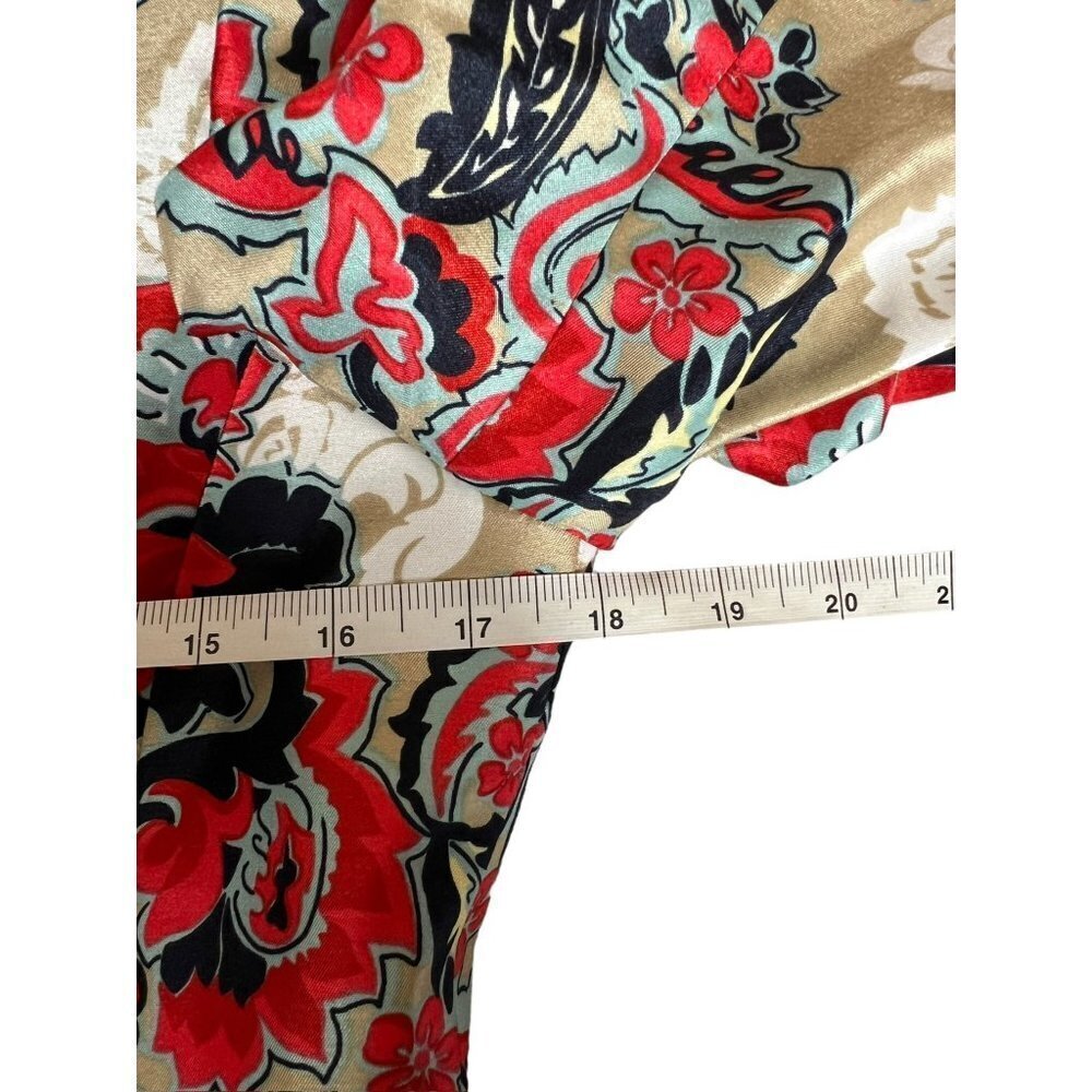 Kasper Women's Multi Colored Floral Front Open Blazer - Picture 3 of 5